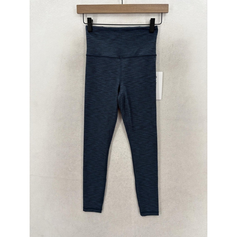 Athleta Ultra High Rise Elation 7/8 Womens Leggings XXS Blue Powervita Yoga Gym